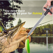 Fishing Pliers Saltwater,Fishing Gear,Fishing Tools,Headbraid Cutters Split Ring Pliers Hook Remover with Sheath and Lanyard (Black)