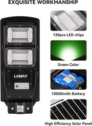 Hog Hunting Lights, 12000LM Solar Green Light for Hunting Hogs Deers,Motion Act