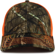 Hunting Camouflage Outdoor Structured Trucker Mesh Cap