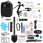 121-Piece Emergency Survival Kit - Professional Tactical Gear & First Aid