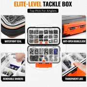 264397Pcs Fishing Accessories Kit Organized Fishing Tackle Box with Tackle Included Fishing Hooks Fishing Weights Sinkers Swivels Beads Fishing Gear Setw250906