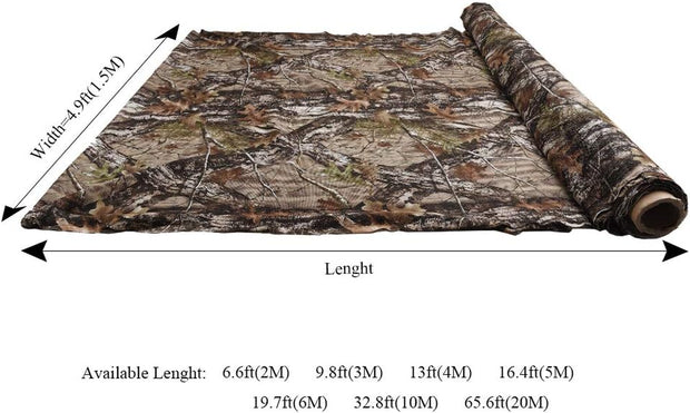 Hunting Blind 300D Durable Grid Mesh for Hunting, Photography, Camping, Concealment, Disguise, Sunshade, Convers