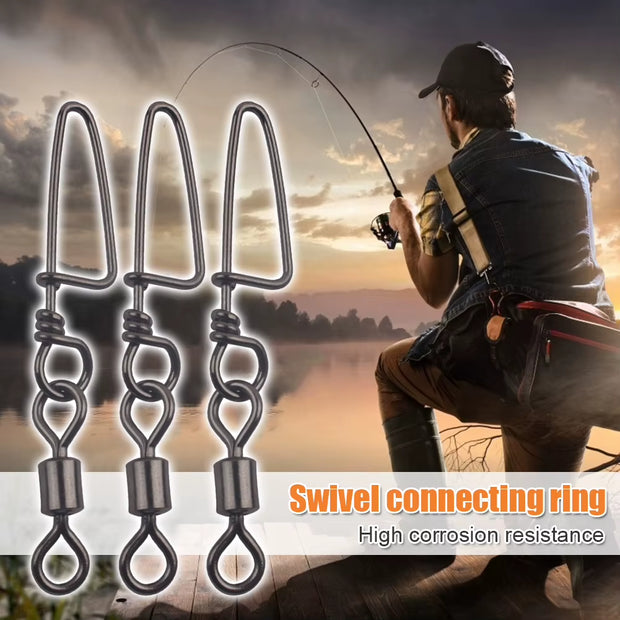 Rolling Sea Fishing Connector Fishing Swivels Snaps Ball Bearing Fishing Tackle