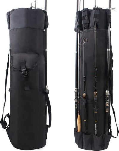 Fishing Rod Case Pole Holder Bag Large Capacity Fishing Rod Storage Waterproof Travel Carry Case Bag Fishing Gear Gifts for Fishermen