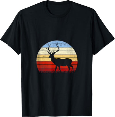 Stag Hunting Gift for Wild Roe Deer Hunter Vintage T-Shirt