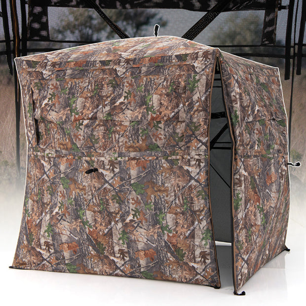 360° Hunting Blind 2-3 Person - One-Way See-Through Ground Tent
