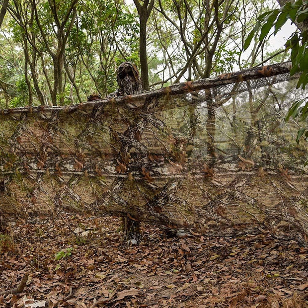 Hunting Blind 300D Durable Grid Mesh for Hunting, Photography, Camping, Concealment, Disguise, Sunshade, Convers
