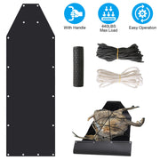 Heavy Duty Deer Drag Sled - 440lb Capacity Game Hauler with Ropes