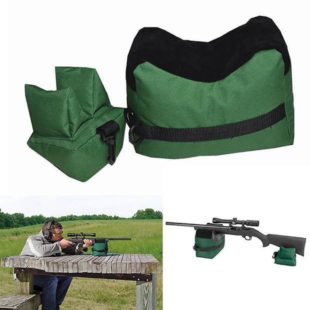 Shooting Rest Bags Front and Rear Bag Combo with Durable Construction and Water Resistance for Outdoor, Range, Hunting Target Stand Hunting Accessories Armygreen