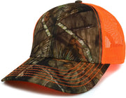 Hunting Camouflage Outdoor Structured Trucker Mesh Cap