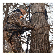 Muddy Outdoors Black Orange Safety Harness with Lineman Rope 300 Lb Capacity