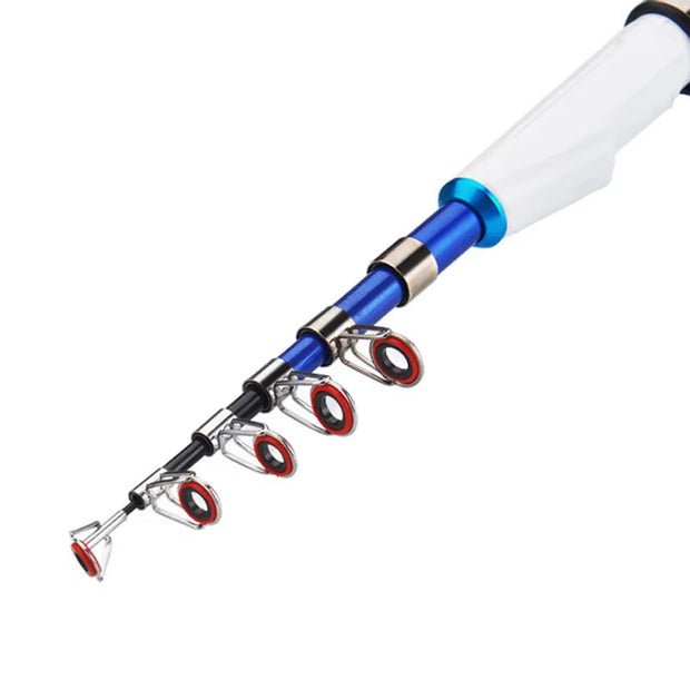 Fishing Rod and Reel Combo Small Telescopic Fishing Rod Portable Travel Fishing Pole Kit Telescopic Fishing Rod for Fishing