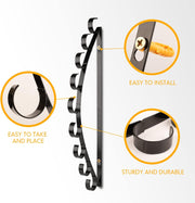 Fishing Rod Holder/Fishing Rod Rack/Fishing Pole Holder Wall/Ceiling Mount, Hold up to 8 Fishing Rods, Fishing Poles Storage & Display (Curved - 9 Fishing Rod)