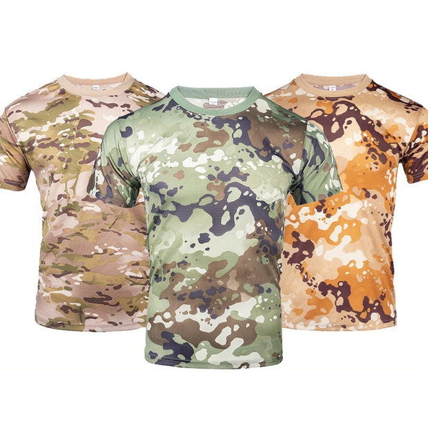 Men's Casual Outdoor Camouflage Clothing Short-sleeved