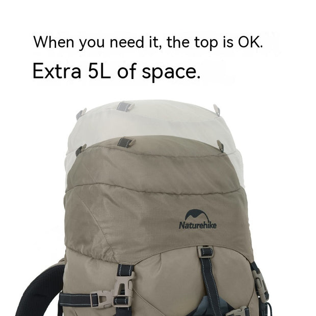 Naturehike 70L Hiking Backpack - Large Capacity Mountaineering Pack