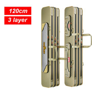 3 Layer Portable Folding Fishing Rod Bag Fishing Pole Gear Tool Storage Case Backpack Fishing Equipment Fishing Reel Bag X349G