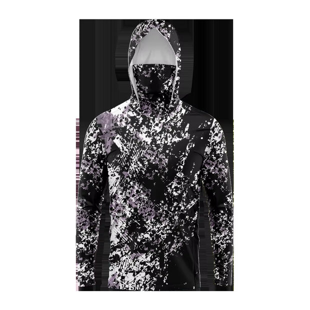 Men Hood Fishing Shirt Long Sleeve Fishing T Shirt Uv Protection Fishing Apparel