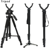Outdoor Hunting Tripod Durable Adjustable Height Hunting Stand Aluminum V-Yoke Shooting Rack Multifunctio Hunting Safe Accessory