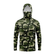 Men Hood Fishing Shirt Long Sleeve Fishing T Shirt Uv Protection Fishing Apparel