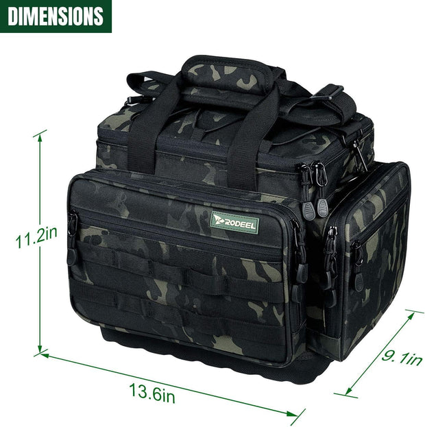 Fishing Tackle Bags - Saltwater or Freshwater Fishing Bags with 4 Trays