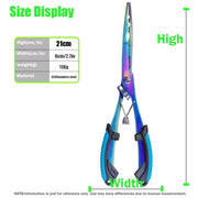Stainless Steel Fishing Pliers Fishing Hook Remover Saltwater Resistant Fishing Braided Line Cutter Scissors Fishing Equipment
