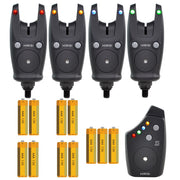 Wireless Carp Fishing Alarm Set Waterproof, Fishing Bite Alarms Fishing Bite Indicator Fishing Accessories S5