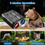 4K Night Vision Binoculars - 10X Zoom with WiFi & 2624ft Range