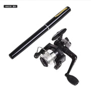 1Set Pen Fishing Rod Spinning Wheel Fishing Wheel Portable Pocket Ice Fishing Rod Sea Rod Fishing Gear Telescopic Fishing Rod
