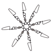 Rolling Sea Fishing Connector Fishing Swivels Snaps Ball Bearing Fishing Tackle