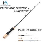 Lightweight Ice Fishing Rod IM7 Carbon Fiber Winter Fishing Pole Fishing Rod Spinning Fishing Tackle