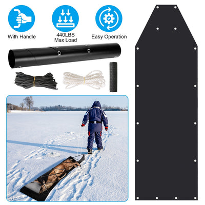 Heavy Duty Deer Drag Sled - 440lb Capacity Game Hauler with Ropes