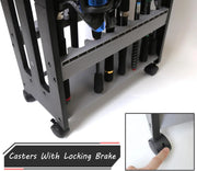 Fishing Rod Holder,Fishing Pole Holders for Garage,Rod Holder for 16 Rod and Reel Combos,Vertical Fishing Rod Rack Floor Storage,Fishing Gifts for Men (Gray)