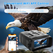 4K Night Vision Binoculars - 10X Zoom with WiFi & 2624ft Range