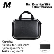 Spinning Fishing Bag PU Case Cover Waterproof Bag Fishing Accessories Fishing Bag Fishing Goods Fishing Equipment Wheel Bag