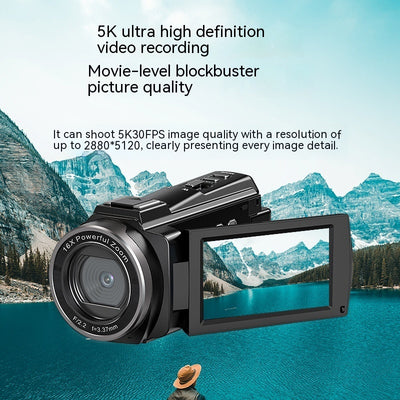 5K HD Digital Video Camera - WiFi Sports Camcorder with Night Vision
