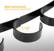 Fishing Rod Holder/Fishing Rod Rack/Fishing Pole Holder Wall/Ceiling Mount, Hold up to 8 Fishing Rods, Fishing Poles Storage & Display (Curved - 9 Fishing Rod)