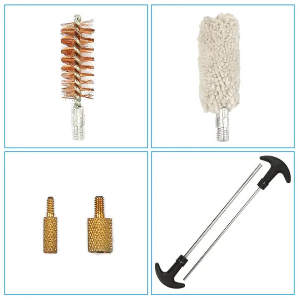 126Pcs Universal Gun Cleaning Kit Gun Cleaning Brushes Mops With Carrying Case For Rifles Pistols Handguns Shotguns