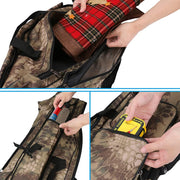 Fishing Rod Case, Fishing Pole Bag Case, Waterproof Fishing Rod Reel Bag Organizer Fishing Travel Bag, Oxford Large Capacity Fishing Tackle Storage Bag, Gift for Family Friends (Khaki Camouflage)