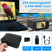 4K Night Vision Binoculars - 10X Zoom with WiFi & 2624ft Range