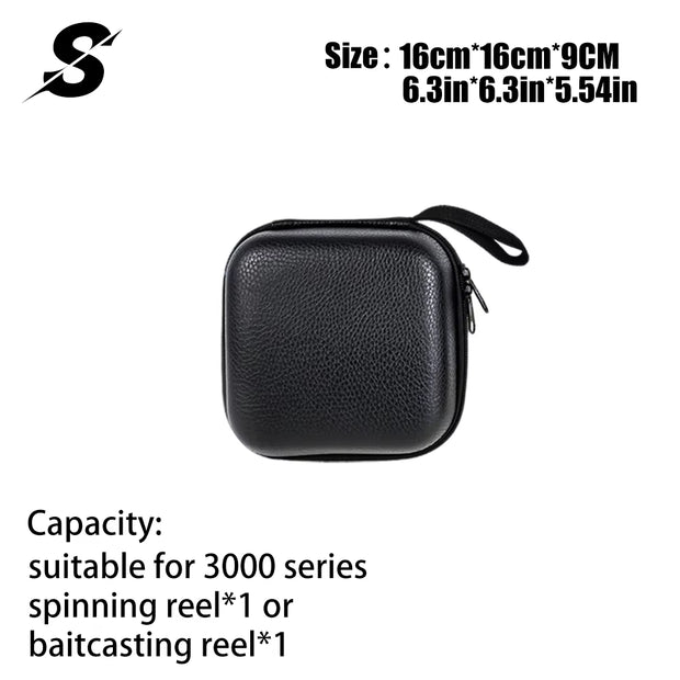 Spinning Fishing Bag PU Case Cover Waterproof Bag Fishing Accessories Fishing Bag Fishing Goods Fishing Equipment Wheel Bag