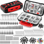 264397Pcs Fishing Accessories Kit Organized Fishing Tackle Box with Tackle Included Fishing Hooks Fishing Weights Sinkers Swivels Beads Fishing Gear Setw250906