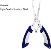 Split Ring Fishing Pliers Hook Remover Fishing Gear,Muti-Function Lightweight Stainless Steel Fishing Accessories for Ice Fishing,Saltwater Fishing