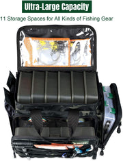Fishing Tackle Bags - Saltwater or Freshwater Fishing Bags with 4 Trays