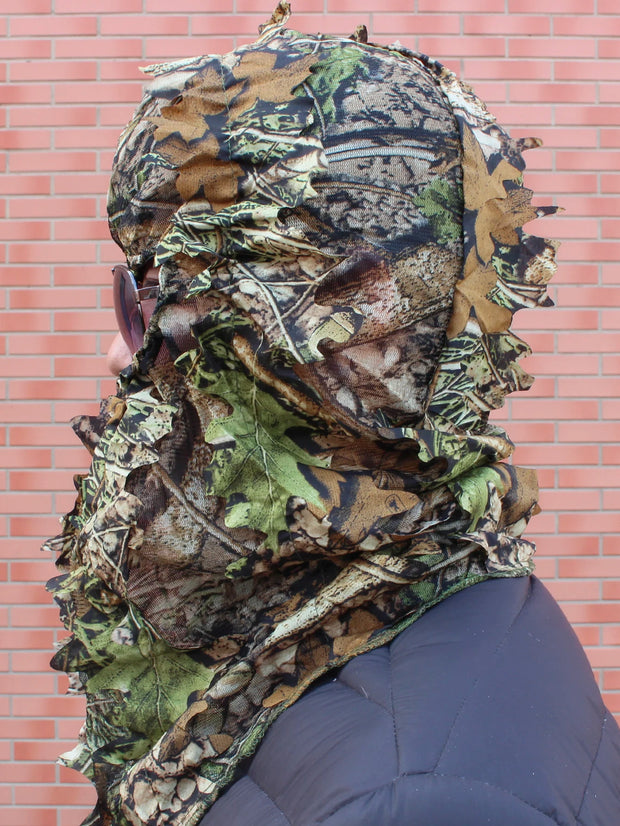 Man and Woman Outdoor Hunting Cap Cycling Fishing Bionic Camouflage Hunting Mask Outdoor Hunting Fishing Headgear Camou Hat