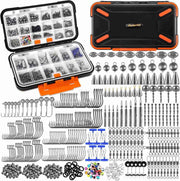 264397Pcs Fishing Accessories Kit Organized Fishing Tackle Box with Tackle Included Fishing Hooks Fishing Weights Sinkers Swivels Beads Fishing Gear Setw250906