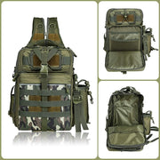 Outdoor Tackle Bag - Large Water-Resistant Fishing Backpack