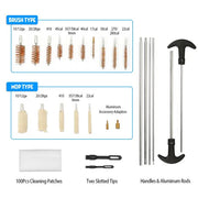 126Pcs Universal Gun Cleaning Kit Gun Cleaning Brushes Mops With Carrying Case For Rifles Pistols Handguns Shotguns