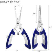 Split Ring Fishing Pliers Hook Remover Fishing Gear,Muti-Function Lightweight Stainless Steel Fishing Accessories for Ice Fishing,Saltwater Fishing