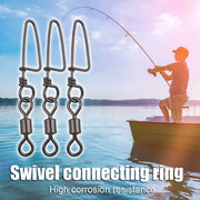 Rolling Sea Fishing Connector Fishing Swivels Snaps Ball Bearing Fishing Tackle