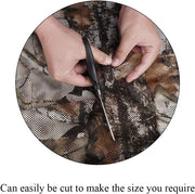 Hunting Blind 300D Durable Grid Mesh for Hunting, Photography, Camping, Concealment, Disguise, Sunshade, Convers